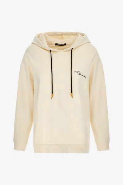 Roberto Cavalli Signature Sweatshirt In Neutral