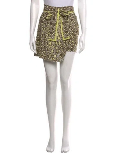 Pre-owned Roberto Cavalli Silk Mini Shorts In Multi