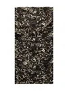 Roberto Cavalli Silk Scarf With Pattern In Black