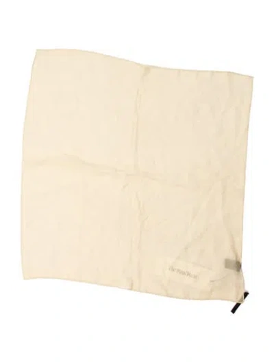 Pre-owned Roberto Cavalli Silk Scarf In Neutrals