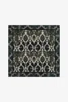 Roberto Cavalli Silk Scarf With Brocade Print In Black & White