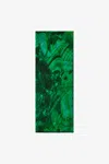 Roberto Cavalli Silk Scarf With Malachite Print In Green