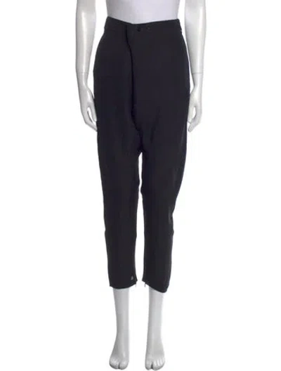 Pre-owned Roberto Cavalli Silk Skinny Leg Pants In Gray