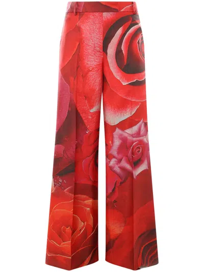 ROBERTO CAVALLI SILK TROUSERS