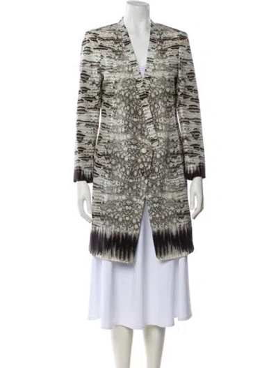 Pre-owned Roberto Cavalli Silk Tweed Pattern Evening Jacket In Multi