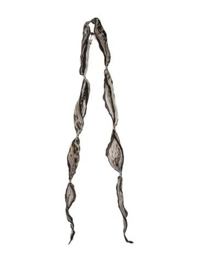 Pre-owned Roberto Cavalli Silk Vintage Scarf In Multicolor