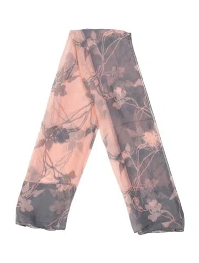 Pre-owned Roberto Cavalli Silk Vintage Scarf In Pink