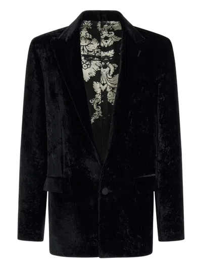 Roberto Cavalli Single-breasted Blazer In Black