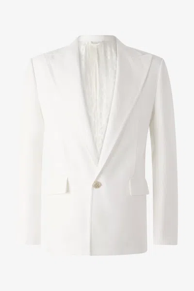 Roberto Cavalli White Tailored Blazer