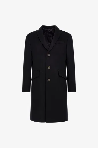 Roberto Cavalli Single-breasted Coat In Black