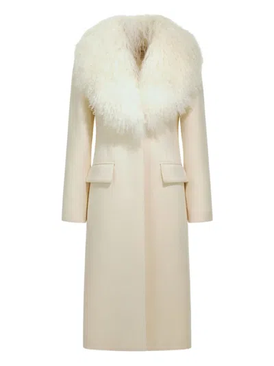 Roberto Cavalli Single-breasted Coat In White