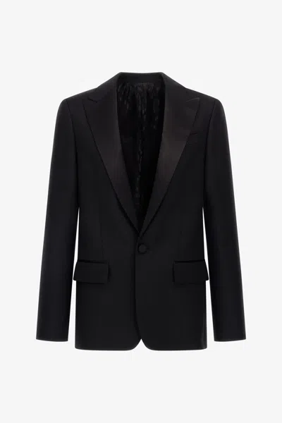 Roberto Cavalli Single Breasted Jacket In Black