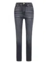 Roberto Cavalli Skinny Jeans With Rc In Black