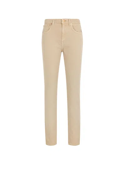 Roberto Cavalli Skinny Jeans In Light Brown