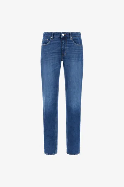 Roberto Cavalli Skinny Jeans With Rc In Dark Blue