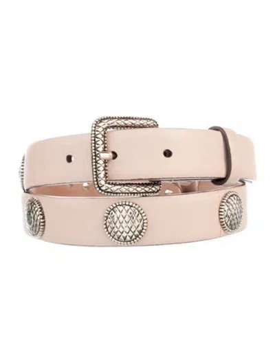 Pre-owned Roberto Cavalli Skinny Leather Belt In Neutral