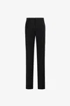 Roberto Cavalli Skinny Tailored Wool Trousers In Black