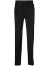 Roberto Cavalli Skinny Tailored Wool Trousers In Black