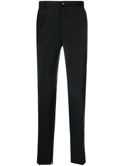 Roberto Cavalli Skinny Tailored Wool Trousers In Black