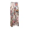 Roberto Cavalli Floral Print Asymmetric Silk Midi Skirt