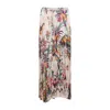Roberto Cavalli Floral Print Asymmetric Silk Midi Skirt