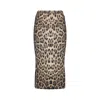 Roberto Cavalli Animalier Stretch Fabric Pencil Skirt In Animal Print