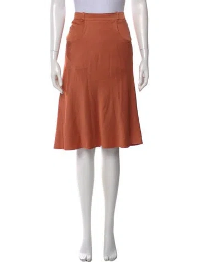 Pre-owned Roberto Cavalli Skirt In Orange