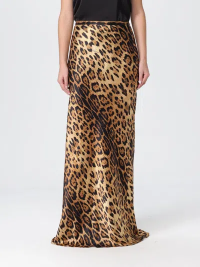 Roberto Cavalli Skirt  Woman Color Natural In Animal Print