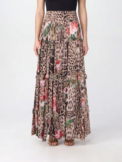 Roberto Cavalli Skirt Woman Color Natural In Neutral