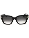 Roberto Cavalli Sleek Rectangular Women's Mini Sunglasses In Black
