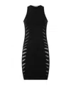 Roberto Cavalli Dress With Perforated Zebra Pattern