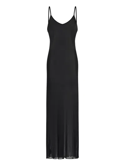 Roberto Cavalli Sleeveless Maxi Dress In Black
