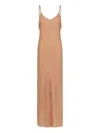Roberto Cavalli Sleeveless Maxi Dress In Neutrals