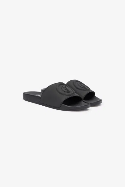 Roberto Cavalli Slides With Logo In Black
