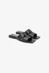 Roberto Cavalli Slides Mit Quadratischer Spitze In Nero 191101