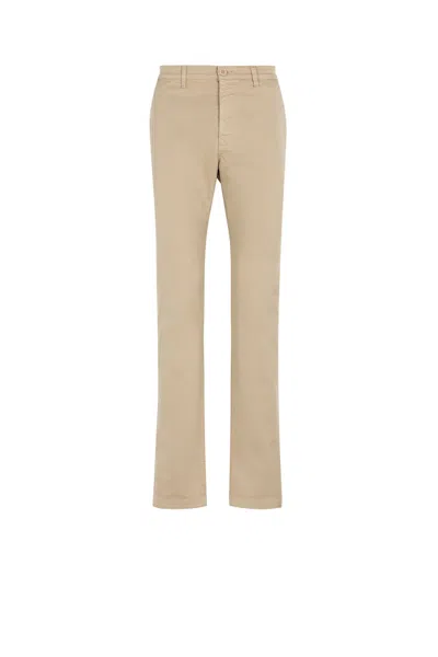 Roberto Cavalli Slim-fit Chinos In Light Brown