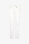 Roberto Cavalli Logo-charm Trousers In White