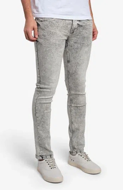Roberto Cavalli Slim Fit Jeans In Grey Acid Wash
