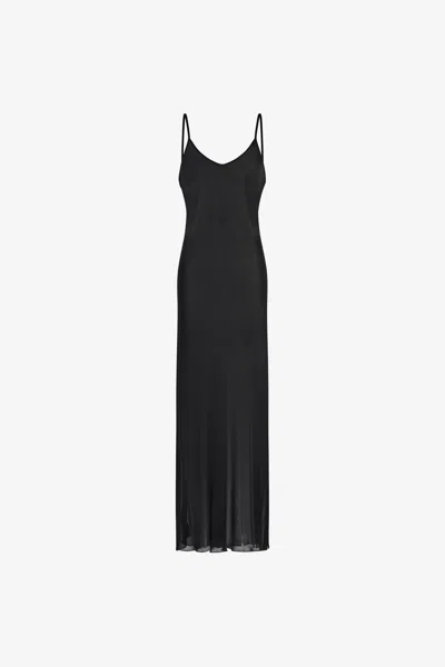 Roberto Cavalli Slip Dress In Black