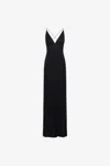 Roberto Cavalli Slip Dress With Rc In Black