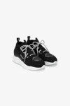 Roberto Cavalli Slip-on Sneakers With Laces In Black