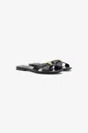 Roberto Cavalli Slides With Jewel Detail In Black