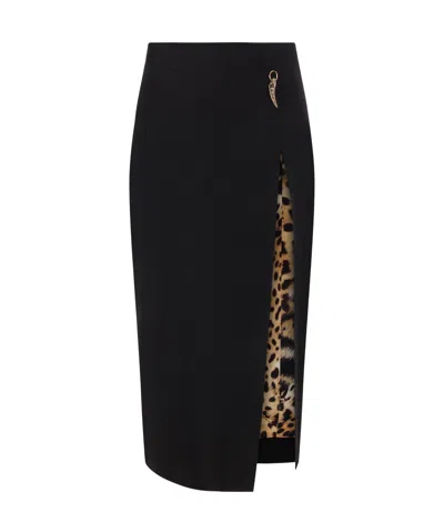 ROBERTO CAVALLI ROBERTO CAVALLI SLIT MIDI SKIRT