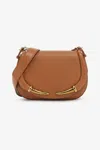 Roberto Cavalli Small Fang Shoulder Bag In Brown