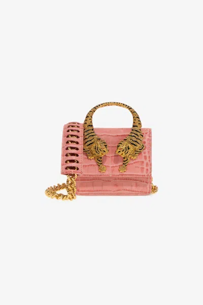 Roberto Cavalli Small Roar Bag In Fuchsia