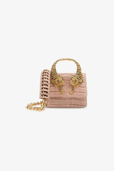 Roberto Cavalli Small Roar Bag In Pink