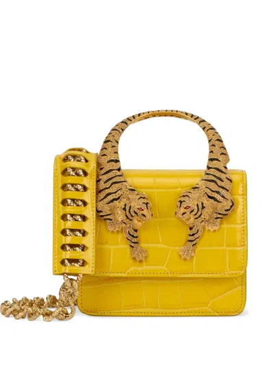 Roberto Cavalli Small Roar Shoulder Bag In Green