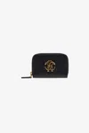 Roberto Cavalli Small Wallet With Monogram Rc And Zip In Black