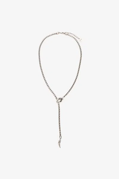 ROBERTO CAVALLI HALSKETTE MIT SCHLANGE UND FANG