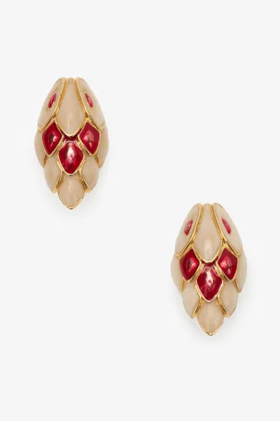 ROBERTO CAVALLI SNAKE CLIP-ON EARRINGS